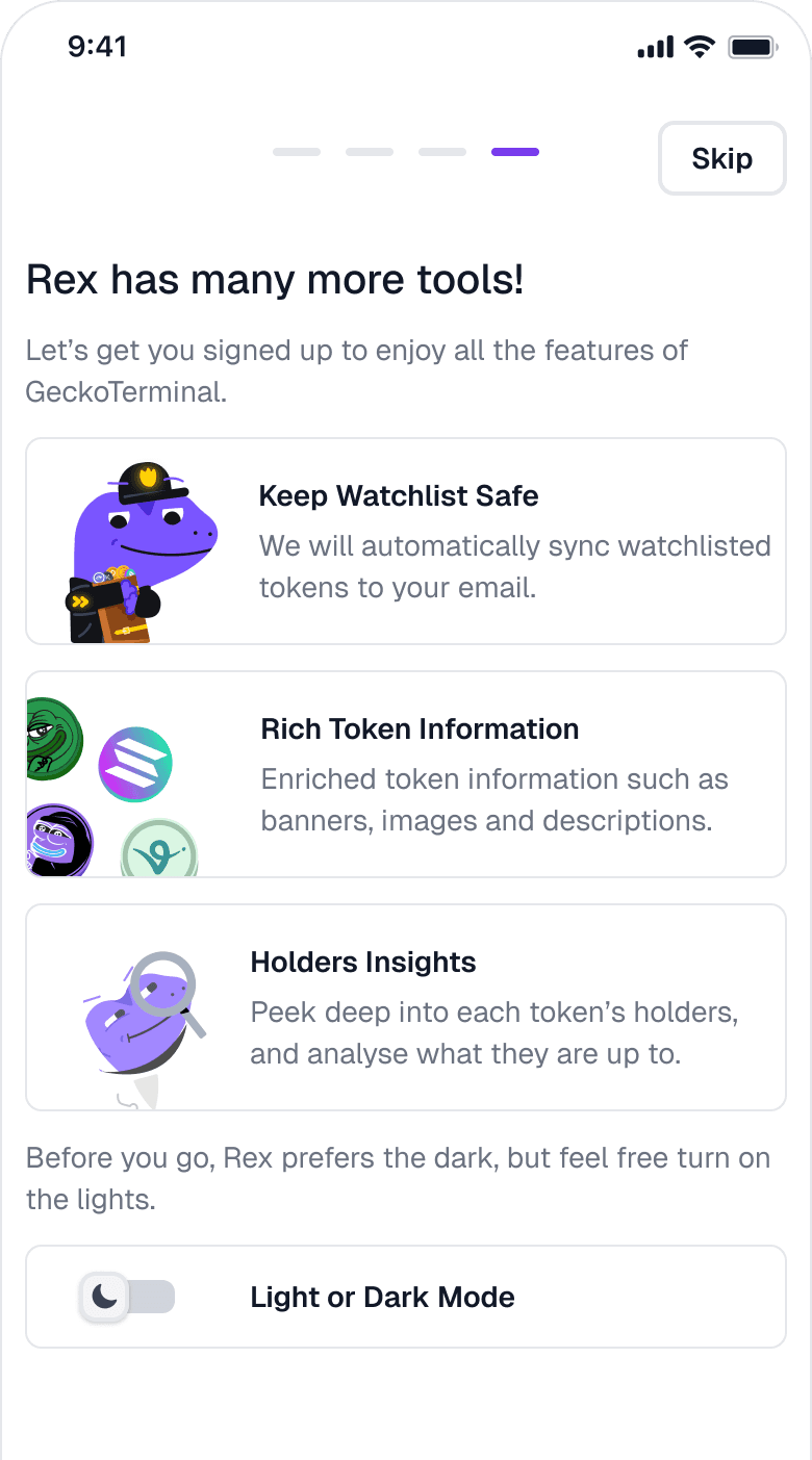 Mobile watchlist view