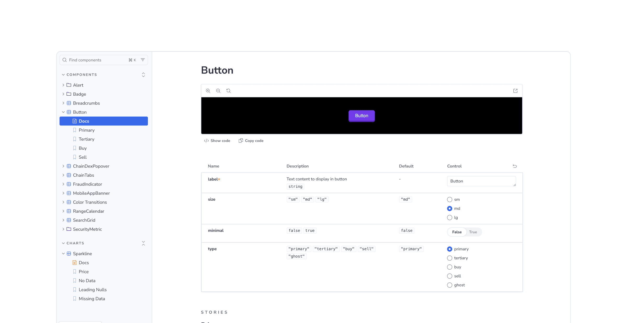 Neptune Storybook component library